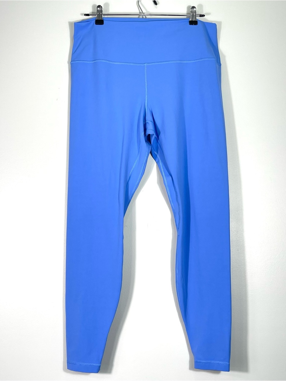 LULULEMON Women's Light Blue Leggings High Waist Ankle Length Activewear Size 14